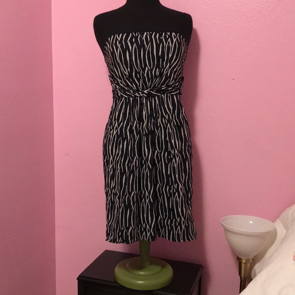 Ann Taylor’s Loft Black and White Dress / Medium
